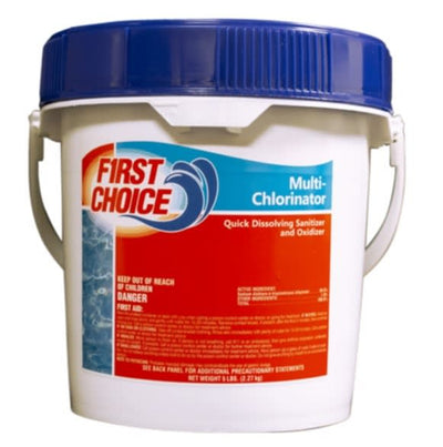 First Choice Multi-Chlorinator Dichlor Granular, 25 lb Pail